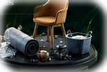 Chair and recycled plastic products